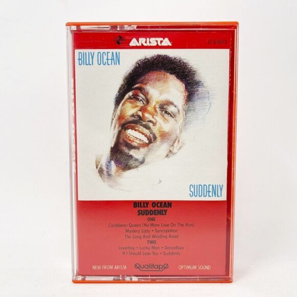 Billy Ocean - Suddenly - Cassette Tape - Red Paper and Case Artista - Picture 1 of 4